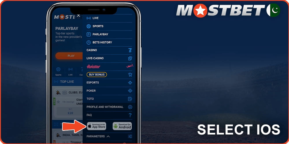 Click Download App Mostbet