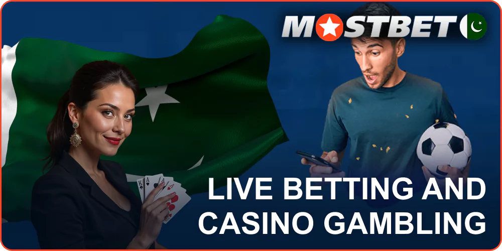 Live casino and live betting at Mostbet Pakistan